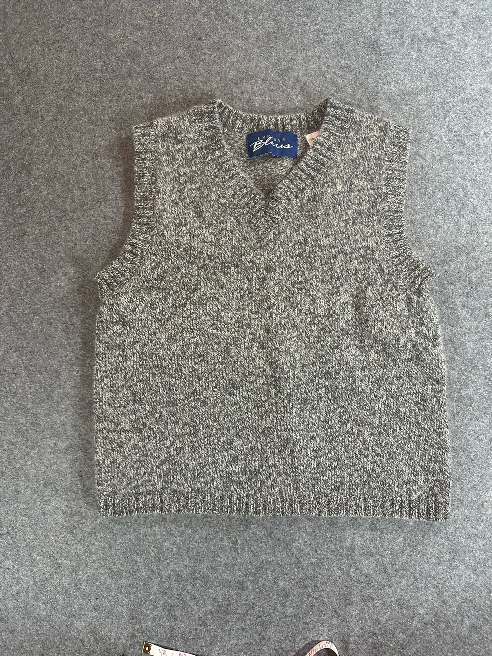 Wool express vest in gray